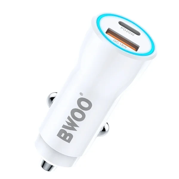 PD Dual Port Car Charger Car Charger 38W Fast Charging Type-c